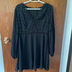 EUC sheer floral dress